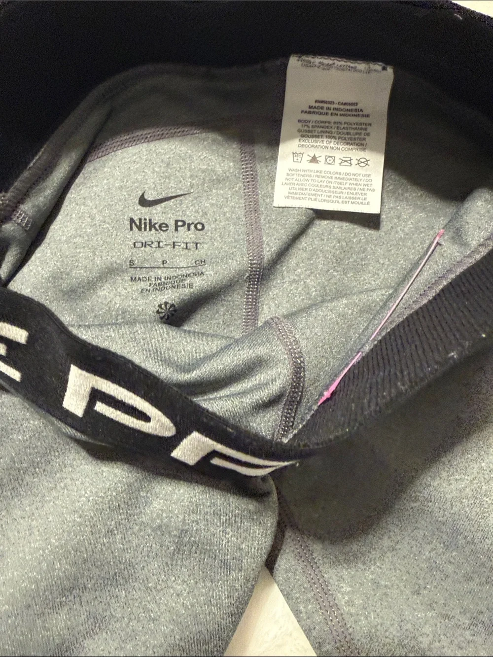 Nike Grey & Black Performance Compression Shorts